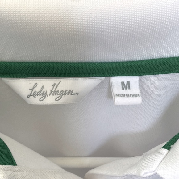 Womens white golf tee - Picture 2 of 4
